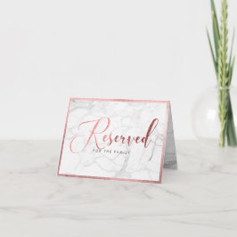 Tarjeta Tabla de oro/reservada de Rosa de Mármol PixDezine
