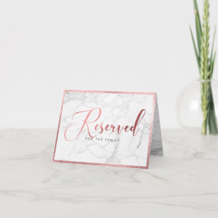 Tarjeta Tabla de oro/reservada de Rosa de Mármol PixDezine