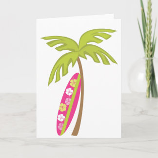 Tarjeta Tabla hawaiana del hibisco