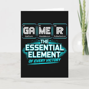 Tarjeta Tabla periódica de elementos para jugadores Químic
