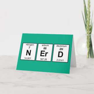 Tarjeta Tabla periódica de NErD