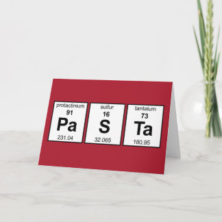 Tarjeta Tabla periódica PaSTa
