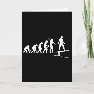 Tarjeta Tablero de surf divertido con foil evolución ola s