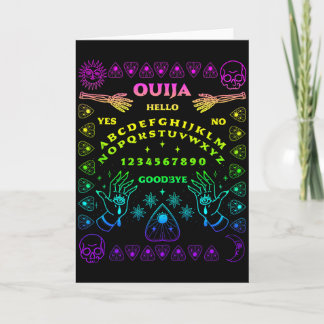 Tarjeta Tablero Ouija Espíritu Pastel Brujería Bruja Gothi