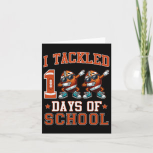 Tarjeta Tacklé 100 días de fútbol escolar con Dabbing 100t