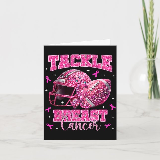 Tarjeta Tackle Breast Cancer Awareness American Football N (Anverso)