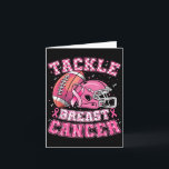 Tarjeta Tackle Concienciación sobre el Cáncer de Mama Fútb<br><div class="desc">Tackle Concienciación sobre el Cáncer de Mama Fútbol Americano Hombres Mujeres</div>