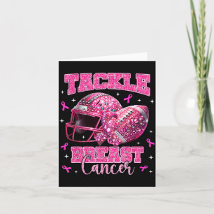 Tarjeta Tackle Concienciación sobre el Cáncer de Mama Fútb