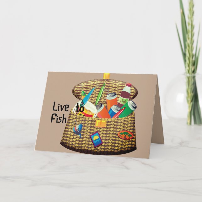 Tarjeta Tackle el oro gráfico en vivo a Fish Gear Digital (Anverso)