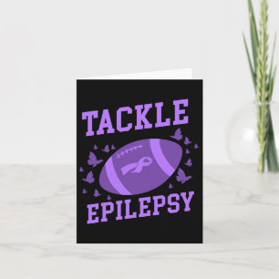 Tarjeta Tackle Fútbol Epilepsia Conciencia de la Epilepsia