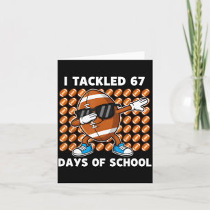 Tarjeta Tackleé 67 Días De Colegio 67 Meme Humor Futbolíst