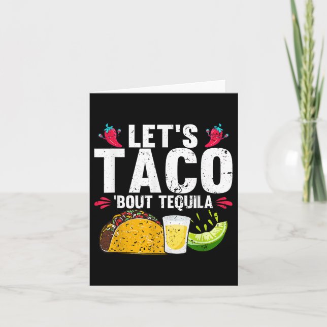 Tarjeta Taco Bout Tequila Cinco De Mayo (Anverso)