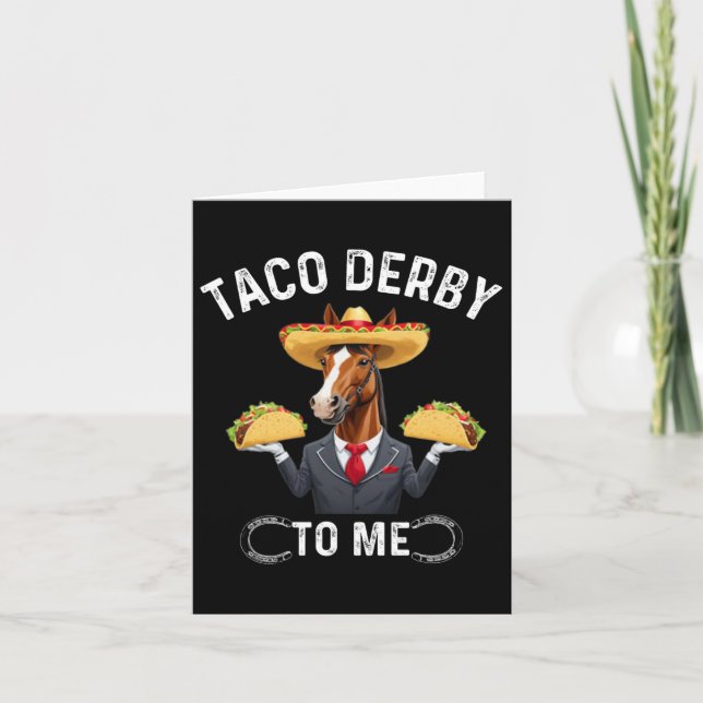 Tarjeta Taco Derby To Me Cinco De Mayo (Anverso)