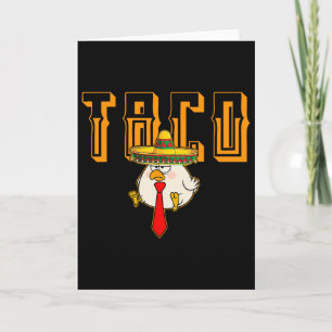 Tarjeta Taco Divertido Anti-trump Siempre se Echa para Atr
