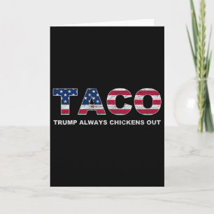 Tarjeta Taco Divertido Trump Siempre se Rinde 2