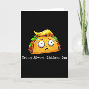 Tarjeta Taco Divertido Trump Siempre se Rinde Lindo Vamos