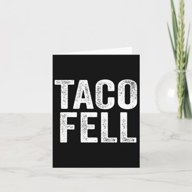 Tarjeta Taco Fell Vamos Taco Funny Tee 1 (Anverso)