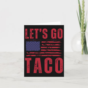 Tarjeta Taco gracioso vamos a hacer camisetas de tacos 1 m