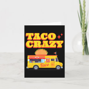 Tarjeta Taco loco divertido cinco de mayo 