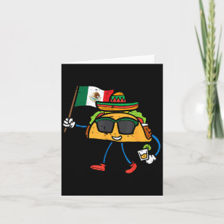 Tarjeta Taco México Bandera Cinco De Mayo Mexicano