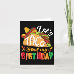 Tarjeta Taco por mi cumpleaños Cinco mexicano