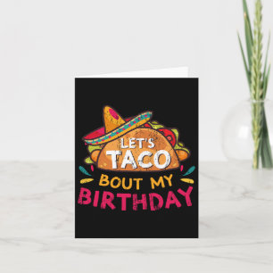 Tarjeta Taco por mi cumpleaños nacido en Cinco de Mayo
