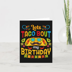 Tarjeta Taco por mi cumpleaños nacido en Cinco de Mayo