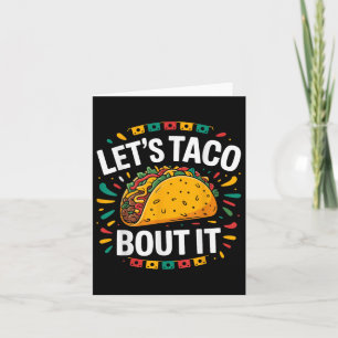 Tarjeta Taco por su divertida comida mexicana Tacos Cinco