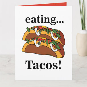 Tarjeta Taco Tacos Cumpleaños Divertido
