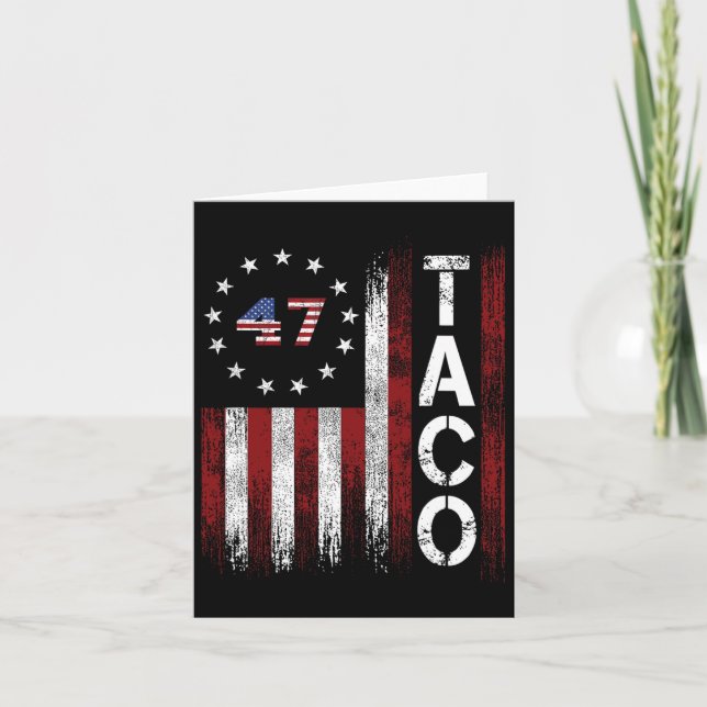 Tarjeta Taco Trump es gracioso y siempre se esfuma (Anverso)