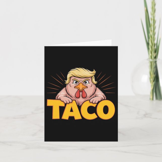 Tarjeta Taco Trump siempre elimina el humor político (Anverso)