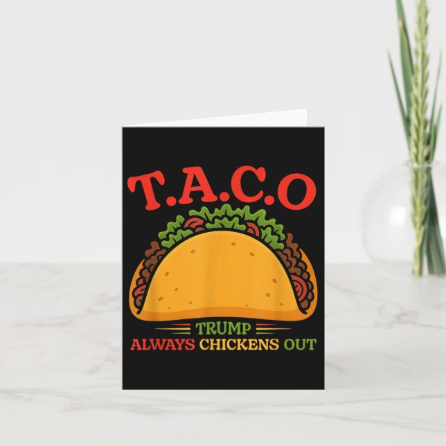 Tarjeta Taco Trump siempre se esfuma (Anverso)