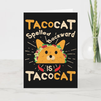 Tarjeta Tacocat al revés Cinco de Mayo Cat Taco