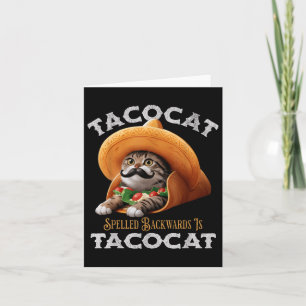 Tarjeta Tacocat Spelling Atrás Es Tacocat Mexicana Food C
