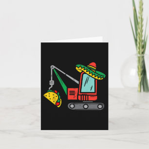 Tarjeta Tacos de Grulla Mexicanos Niños Fiesta Cinco De Ma