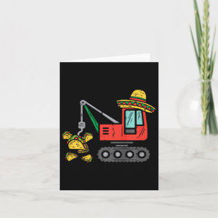 Tarjeta Tacos de grulla mexicanos para niños Niños Fiesta