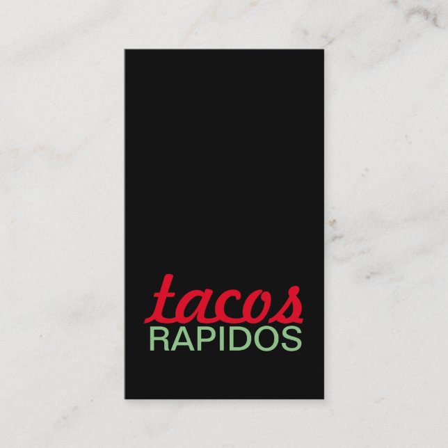 tarjeta tacos rapidos punch (Anverso)