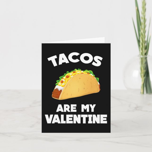 Tarjeta Tacos Son Mi San Valentín Día de San Valentín Dive (Anverso)