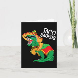 Tarjeta Tacosaurus Taco Dino Trex Cinco De Mayo Niños Todd