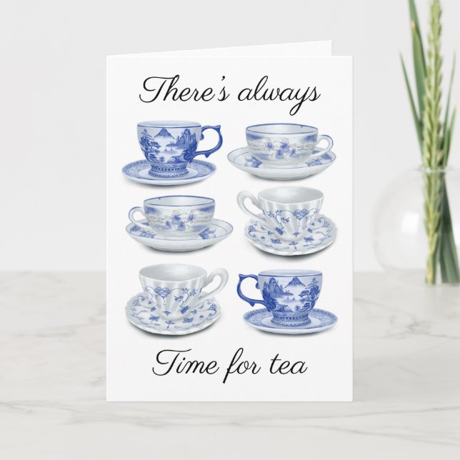 Tarjeta Tacup azul y blanco (Anverso)