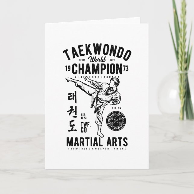 Tarjeta Taekwondo (Anverso)