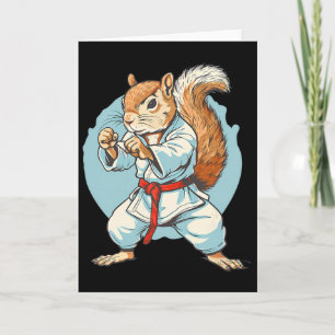 Tarjeta Taekwondo Ardilla Kung Fu Kickboxing Karate Artes