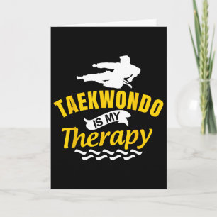 Tarjeta Taekwondo Es Kickboxing de Terapia Artes Marciales