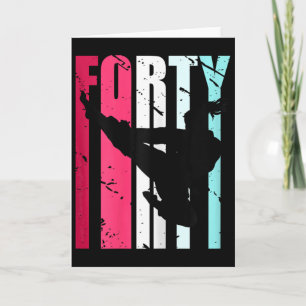Tarjeta Taekwondo Femenino Cumpleaños 40 Artes Marciales K