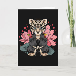 Tarjeta Taekwondo Leopardo Kickboxing Animall Jiu-jitsu Ku