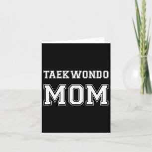 Tarjeta Taekwondo Mom Funny Karate Amantes de Regalo Mart