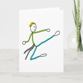 Tarjeta Taekwondo Stickman