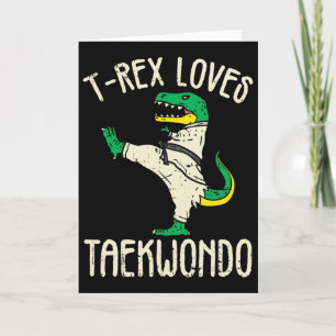 Tarjeta Taekwondo y artes marciales T-rex I para chica de 