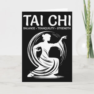 Tarjeta Tai Chi Qigong Grulla Artes Marciales Yoga Meditac