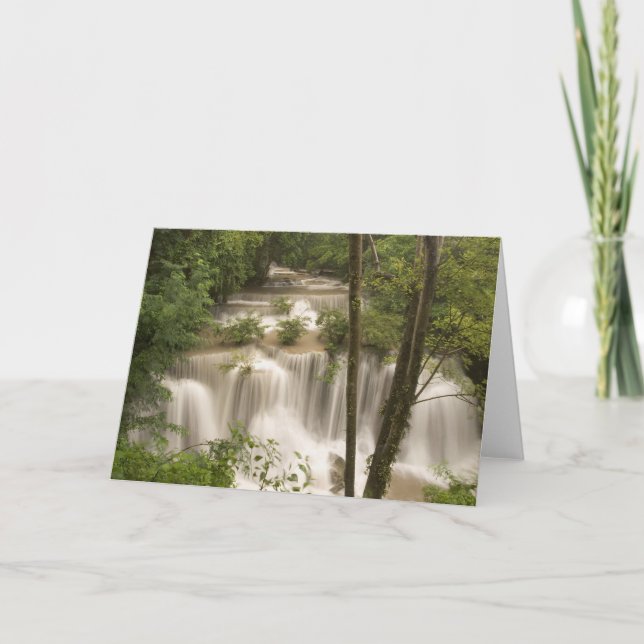 Tarjeta Tailandia: Catarata de Huai Mae Khamin (Anverso)